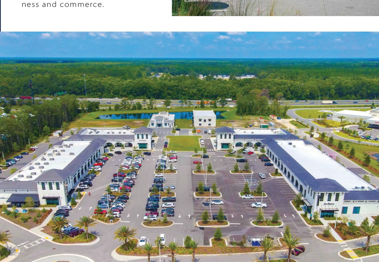Aerial view of the Fountains campus